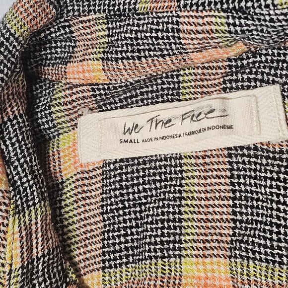 Free People We the Free Running Wild Plaid Wrap Top Women Size S - Picture 5 of 16